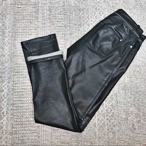 34 Waxed Denim Black Skinny Jean 